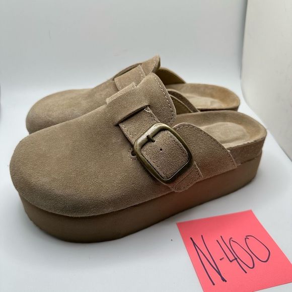 CUSHIONAIRE Women's Genuine Suede Cork Footbed Platform Clog with +Comfort 7 SAN - Picture 3 of 7